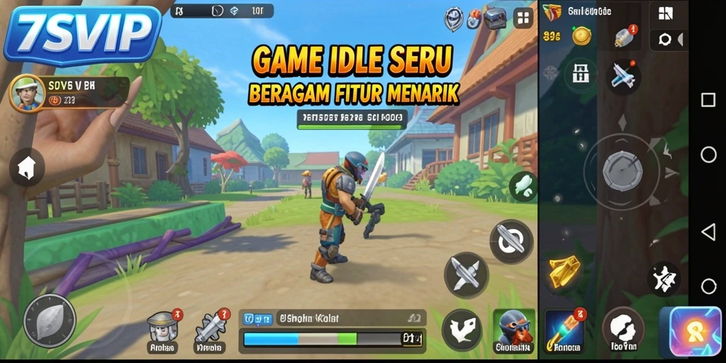 Tampilan gameplay Idle yang menawan di 7SVIP.
