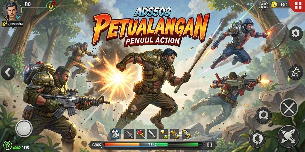 Tampilan gameplay mendebarkan di dalam ADS508.