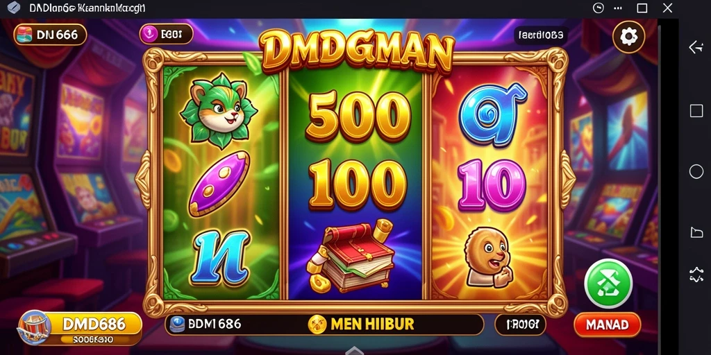 Tampilan gameplay DMD686 yang menarik dan menghibur.