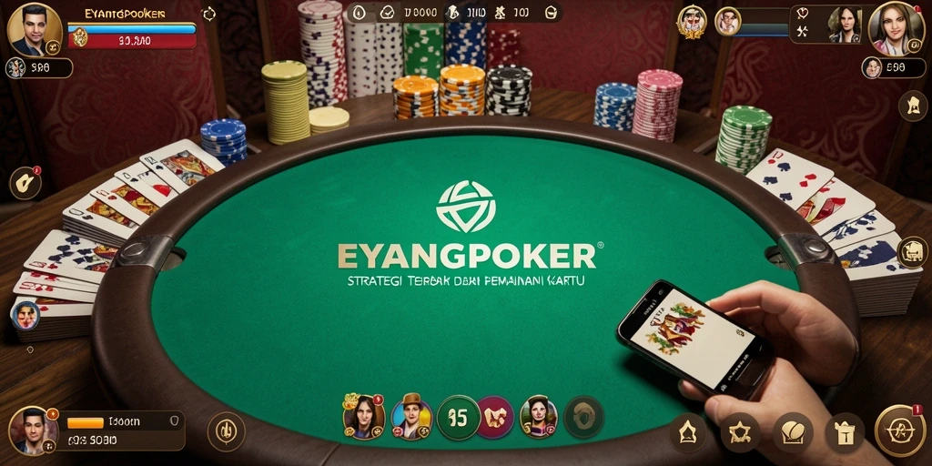 Tampilan gameplay strategi yang mendebarkan di EYANGPOKER.