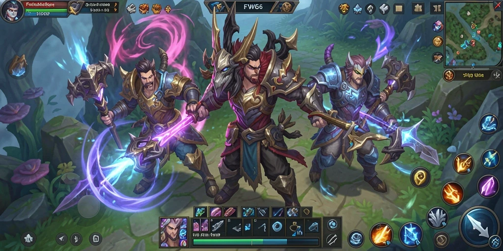 Tampilan gameplay FW66 menampilkan peperangan epik antar pemain di dunia fantasi.