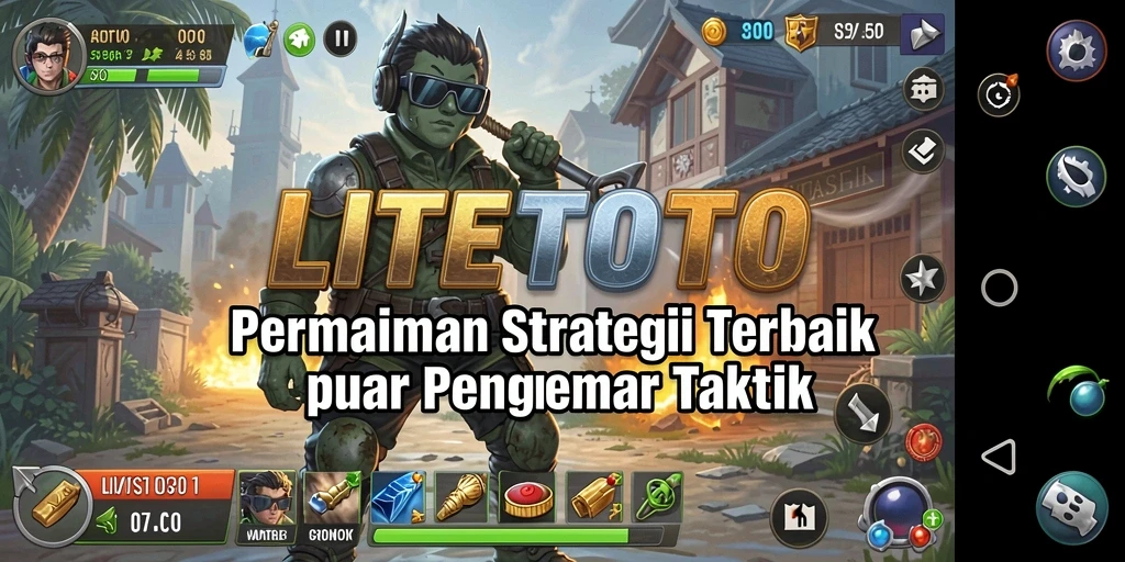 Tampilan gameplay yang menegangkan dalam LITETOTO.